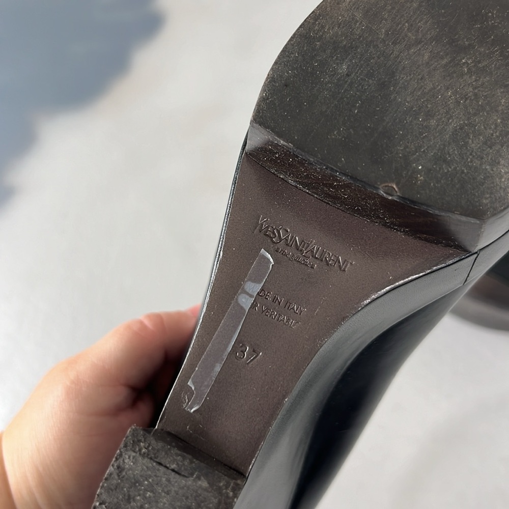 Ysl Studio Platform Pump 75 Split Wedge Flatform … - image 6